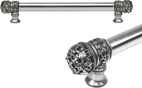 Juliane Grace 9'' cc with 5/8'' smooth center long pull small finial in Chalice. 5611-9