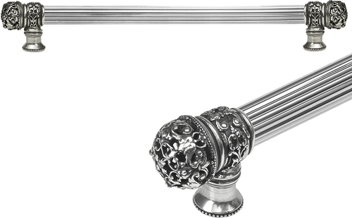 Juliane Grace 12'' cc with 5/8'' reeded center long pull small finial in Chalice. 5612R-9