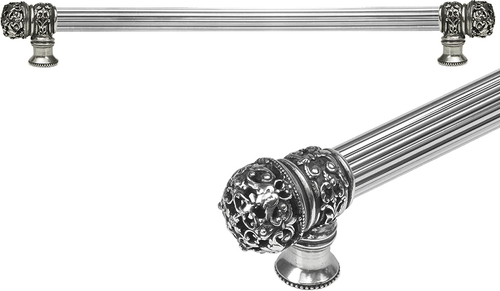 Juliane Grace 18'' cc with 5/8'' reeded center long pull small finial in Chalice. 5613R-9