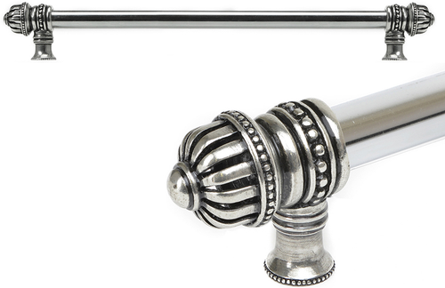 Cricket Cage 22'' cc with 5/8'' smooth center long pull large finial in Chalice. 5684-9