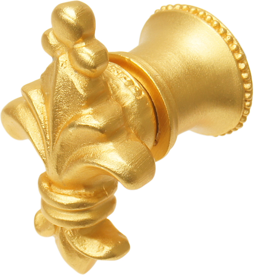 Charlemagne classic large knob in Gilded Mercury. 582-8