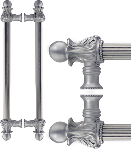 Acanthus Carpe Diem 5862R-23 Chrysalis back to back 12'' cc w/ 5/8'' reeded center long pull Romanesque style 5862R-23