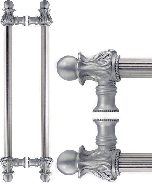 Acanthus Carpe Diem 5863R-23 Chrysalis back to back 18'' cc w/ 5/8'' reeded center long pull Romanesque style 5863R-23