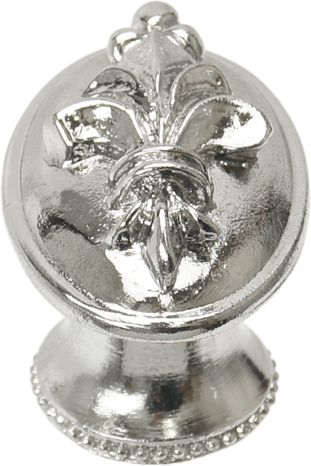 Charlemagne oval knob in Platinum. 588-24