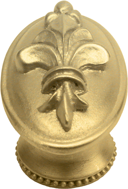 Charlemagne oval knob in Soft Gold. 588-27