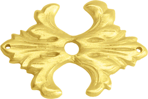 Acanthus medium escutcheon Renaissance style in Gilded Mercury. 682-8