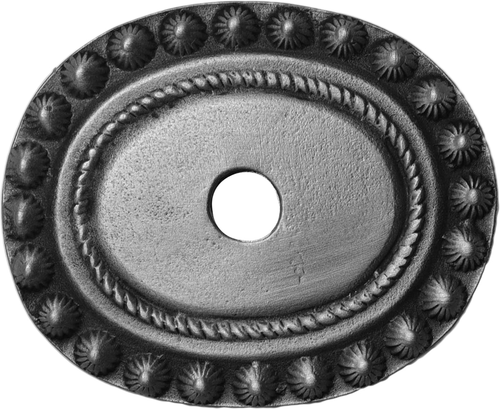 Classic/Beaded Beaded large oval escutcheon 683-11