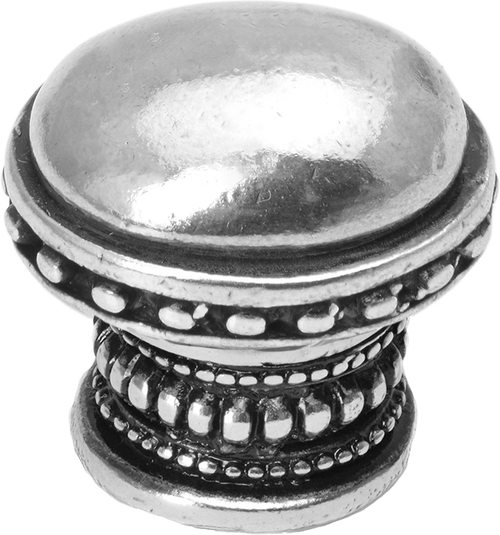 Classic/Beaded Classic large oval knob w/ beaded rim and beaded treatment on bottom 735-9