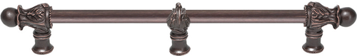 Acanthus 12'' cc with 1/2'' round smooth bar Romanesque style with center brace 782S-22