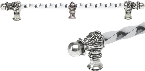 Acanthus 22'' cc with 3/8'' twist bar Romanesque style with center brace 784-9