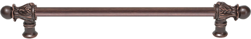 Acanthus 12'' cc with 1/2'' round smooth bar long pull Romanesque style 823S-22