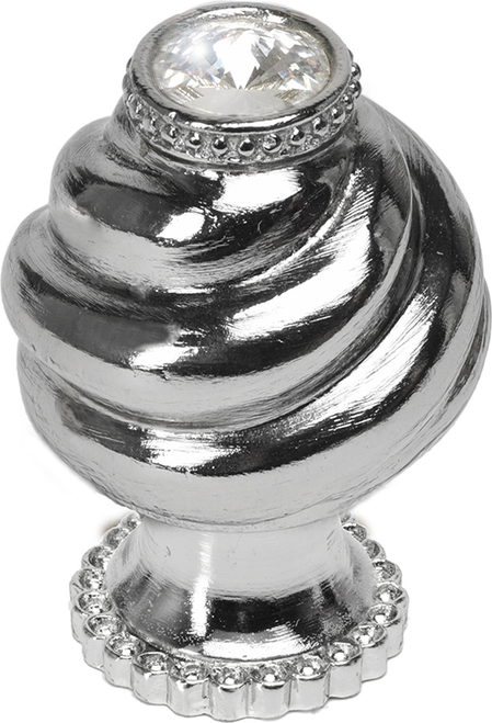 Caché knob with halo platform with Swarovski Clear Crystals 868H-24C