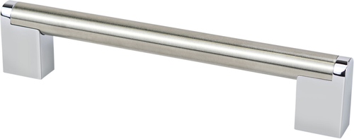 Studio Remix 160mm CC Brushed Nickel and Polished Chrome Pull 2188-9BPN26-P
