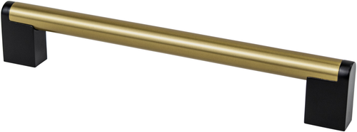 Studio Remix 192mm CC Modern Brushed Gold and Matte Black Pull 2196-9MDB55-P