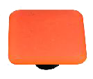 Opaline Collection Orange Knob