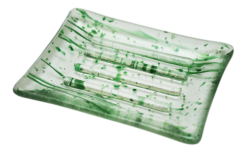 Mardi Gras Collection Green Soap Dish