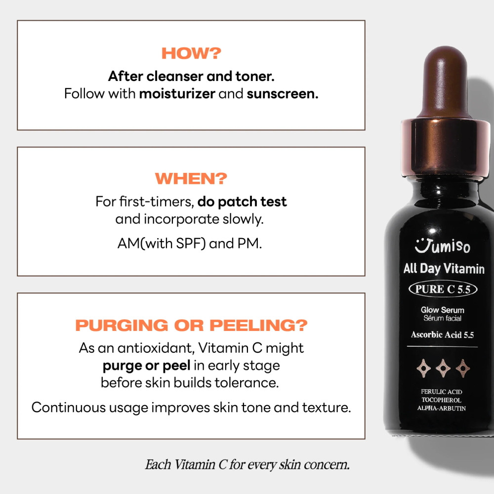 Jumiso All Day Vitamin Pure C 5.5 Glow Serum KBeauty Australia