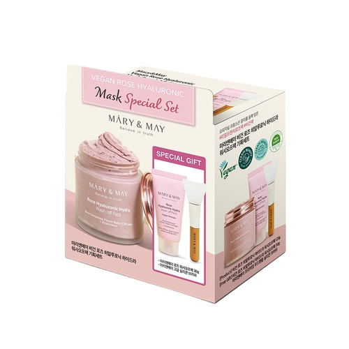 Mary & May Vegan Rose Hyaluronic Mask Special Set 3pcs