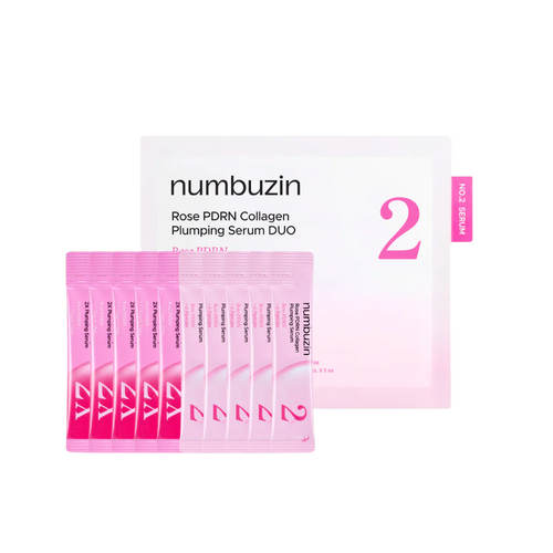 Numbuzin No. 2 Rose PDRN Collagen Plumping Serum DUO (Mini Kit) 1.2mL 10ea