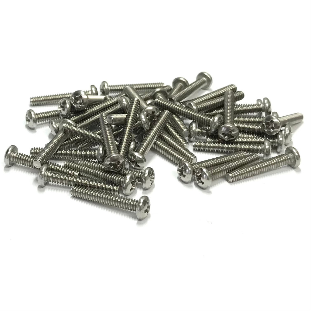 (PKG of 50) 6-32 x 7/8" Machine Screw, Phillips Pan Head, 18-8 Stainless Steel