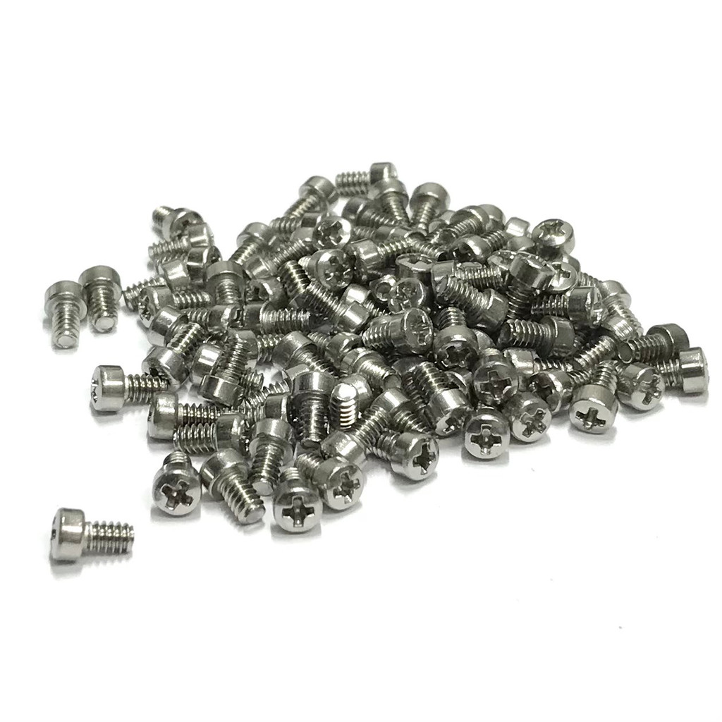 (PKG of 100) 4-40 x 3/16" Machine Screw, Phillips Fillister Head, 18-8 Stainless