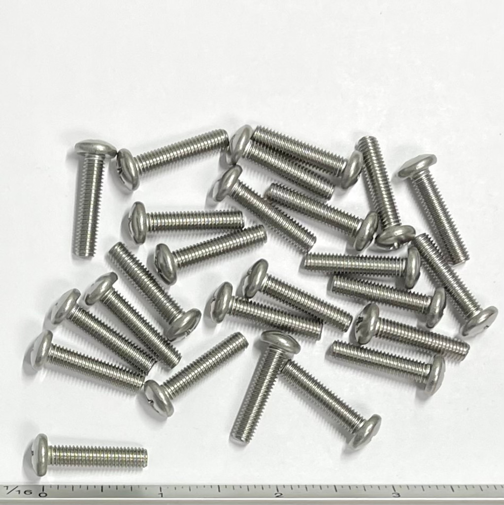 (PKG of 25) 10-32 x 7/8" Machine Screw, Phillips Pan Head, 18-8 Stainless Steel
