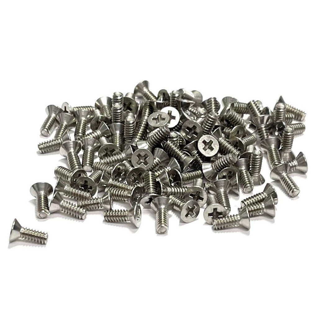 (PKG of 100) 4-40 x 5/16" Machine Screw, Phillips Flat Head, 18-8 Stainless Steel