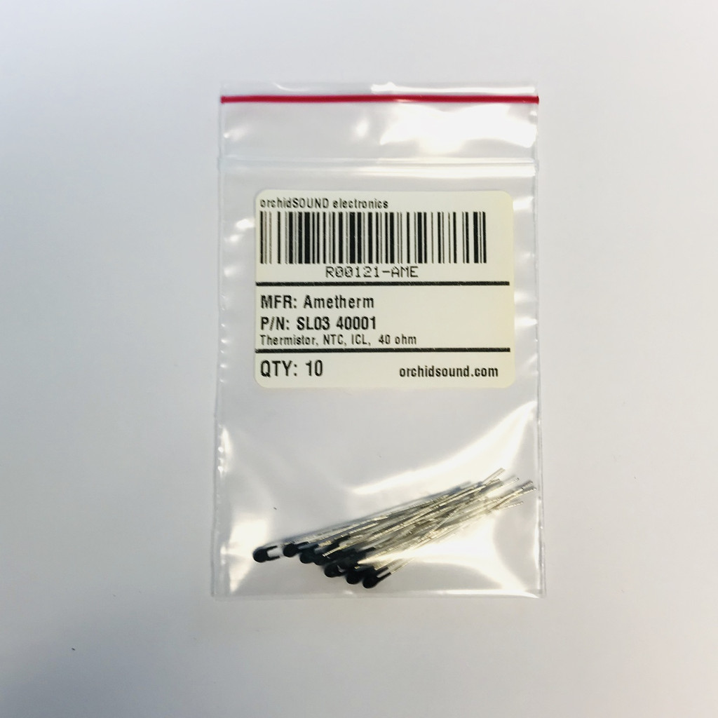 (PKG of 10) Thermistor, NTC, ICL, 40 ohm, Ametherm SL03 40001