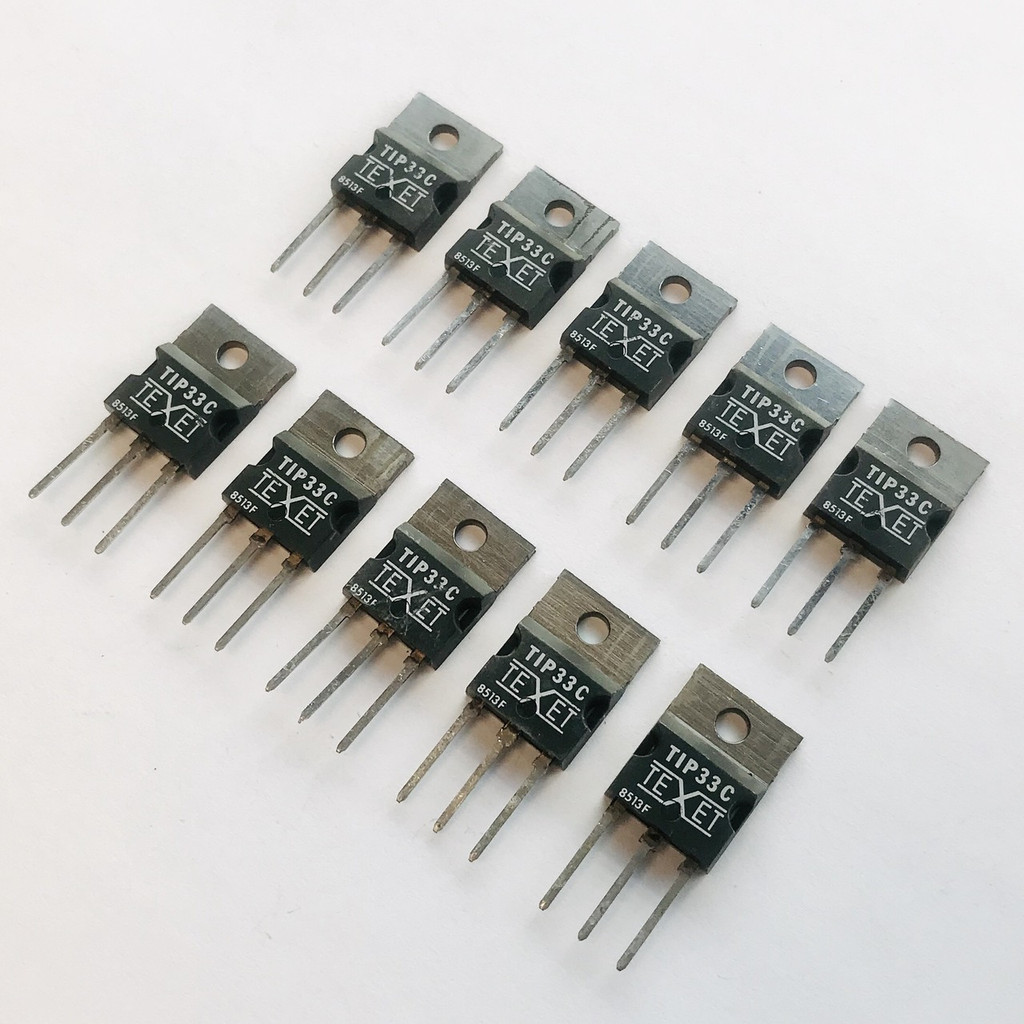 (PKG of 10) TIP33C NPN Power Transistor, 10A, 100V, TEXET, TO-218