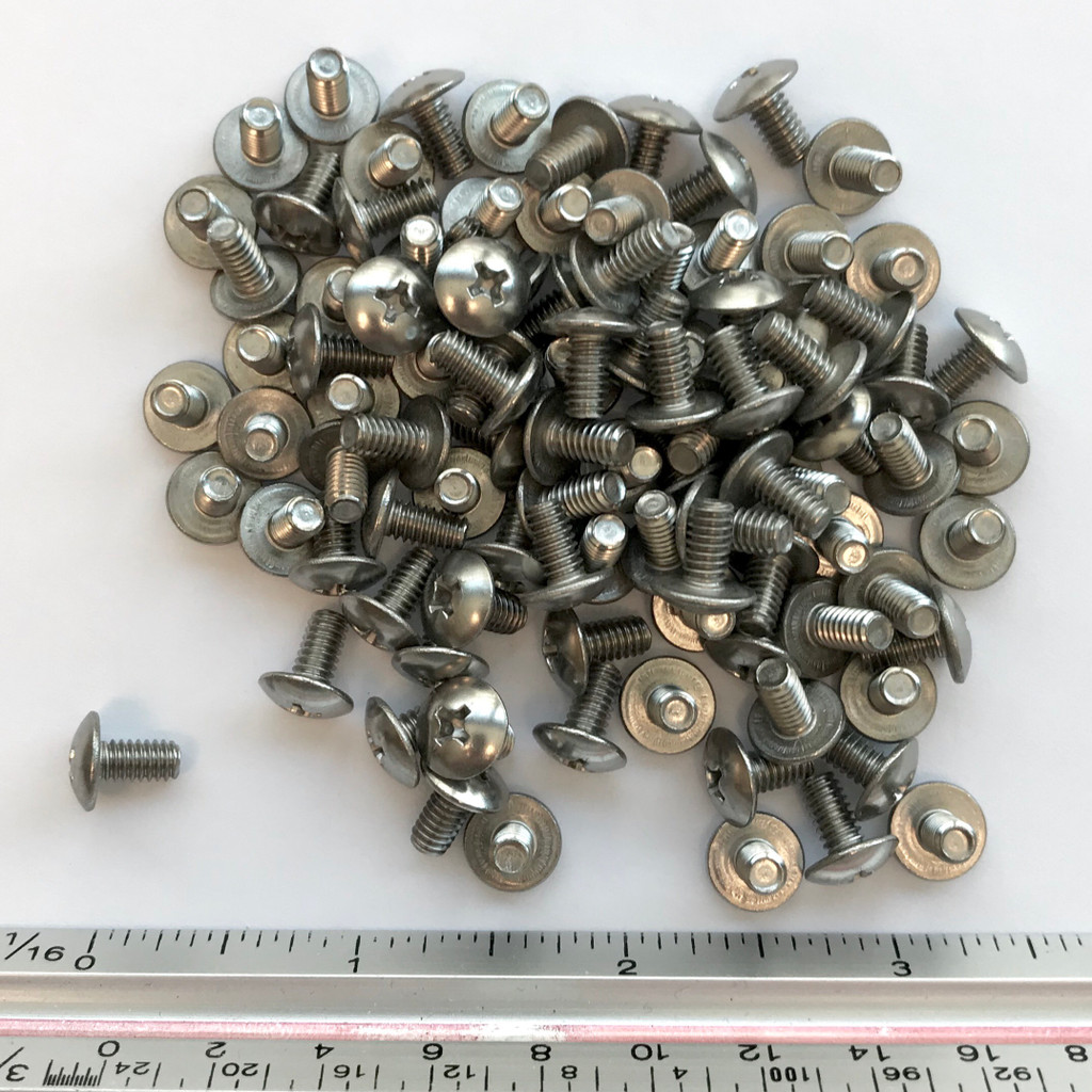 (PKG of 100) 8-32 x 5/16" Machine Screw, Phillips Truss Head, 18-8 Stainless Steel