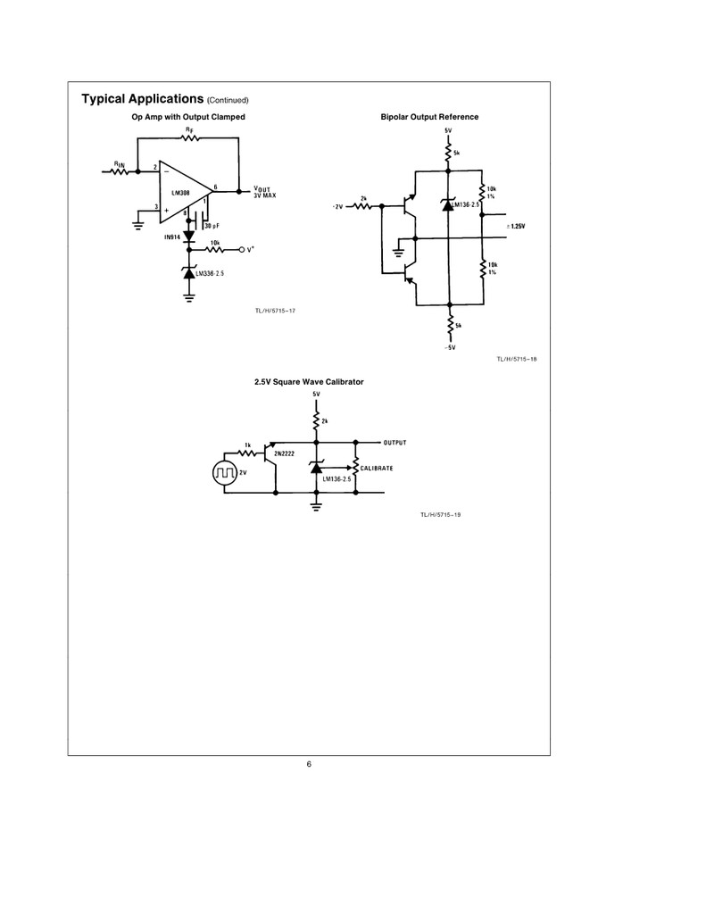 (PKG of 10) LM336Z-2.5 Voltage Reference, 2.5V, TO-92, National Semiconductor