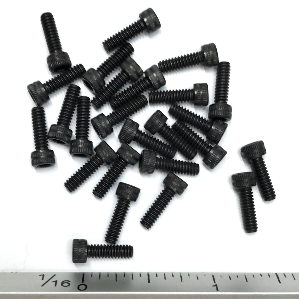 (PKG of 25) 4-40 x 3/8" Socket Head Cap Screw, Black Oxide 18-8 Stainless Steel