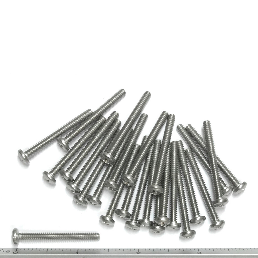 (PKG of 25) 6-32 x 1-3/8" Machine Screw, Phillips Pan Head, 18-8 Stainless Steel