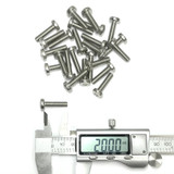 (PKG of 25) M5 x 20mm Machine Screw, Phillips Pan, A2 Stainless, M5x20 (PKG of 25) M5 x 20mm Machine Screw, Phillips Pan, A2 Stainless, M5x20