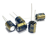 (PKG of 5) 120uF 50V Electrolytic Capacitor, Radial, 105ºC, Panasonic FC Series