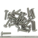 (PKG of 25) 8-32 x 3/4" Machine Screw, Phillips Truss Head, 18-8 Stainless Steel