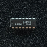 (PKG of 10) M74LS126AP Quad Bus Buffer w/ 3-State Output, Non-Inverting, PDIP-14, Mitsubishi