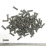 (PKG of 100) 6-32 x 1/2” Machine Screw, Phillips Flat 100 Head, Stainless Steel