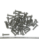 (PKG of 50) 8-32 x 3/4” Machine Screw, Phillips Pan Head, 18-8 Stainless Steel