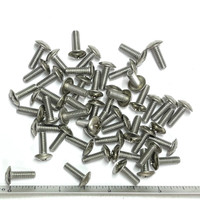 (PKG of 50) 8-32 x 1/2" Machine Screw, Phillips Truss Head, 18-8 Stainless Steel