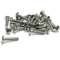 (PKG of 25) 8-32 x 3/4" Machine Screw, Phillips Truss Head, 18-8 Stainless Steel