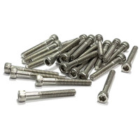 (PKG of 25) 8-32 x 1-1/4" Socket Head Cap Screw, PARTIAL THREAD, 18-8 Stainless