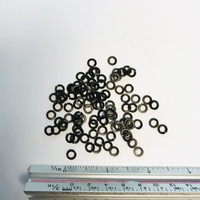 (PKG of 100) #6 Split Ring Lock Washer, Black Oxide Steel, 0.25” OD x 0.148” ID