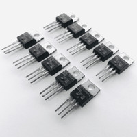 (PKG of 10) TIP116 PNP Darlington Transistor, -2A, -80V, SGS, TO-220