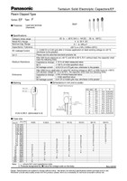 (PKG of 5) 10uF 10V Tantalum Capacitors, Solid, Resin Dipped, 10%, Panasonic EF