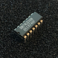 (PKG of 10) SN74LS38N Quad 2-Input Positive-NAND Buffers, PDIP-14, Motorola