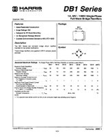(PKG of 10) DB1D 1A, 400V Single-Phase Bridge Rectifier, BR-4 Package, Harris