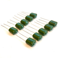 (PKG of 10) 0.47uF 100V Polyester Film Capacitor, 10% Tolerance, Xicon PM2A474K