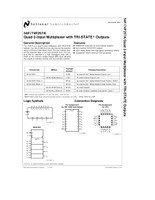 (PKG of 10) 74F257APC Quad 2-Input Multiplexer, PDIP-16, National