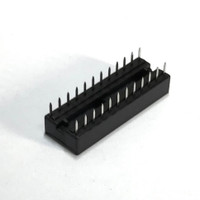 (PKG of 10) 24 Pin DIP IC Socket, 0.1” Pitch, 0.3” Wide, Generic